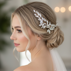 Strass Haarklammern Gold – Brautschmuck Haarschmuck Set 2 Stück | ONDEGO®