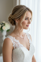Strass Schmuckset Roségold – Halskette, Ohrringe & Armband | Eleganter Brautschmuck | ONDEGO®