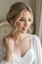 Strass Schmuckset Gold – Halskette, Ohrringe & Armband | ONDEGO®