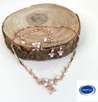 Zirkonia Schmuckset Rosegold – 3-teilig | Collier, Ohrringe & Armband | ONDEGO®