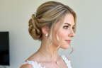 Rückenkette Schmuckset mit Zirkonia Tropfen – elegantes 2-in-1 Brautschmuck-Set | ONDEGO®