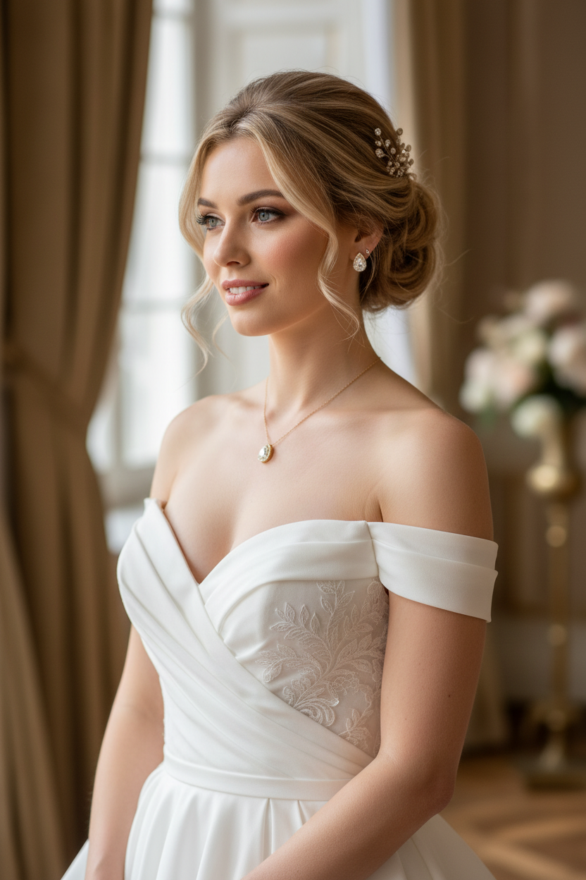 Goldenes Rückenkette Schmuckset mit Zirkonia Tropfen – elegantes 2-in-1 Set | ONDEGO®