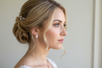 Rückenkette Schmuckset mit Zirkonia Tropfen – elegantes 2-in-1 Brautschmuck-Set | ONDEGO®