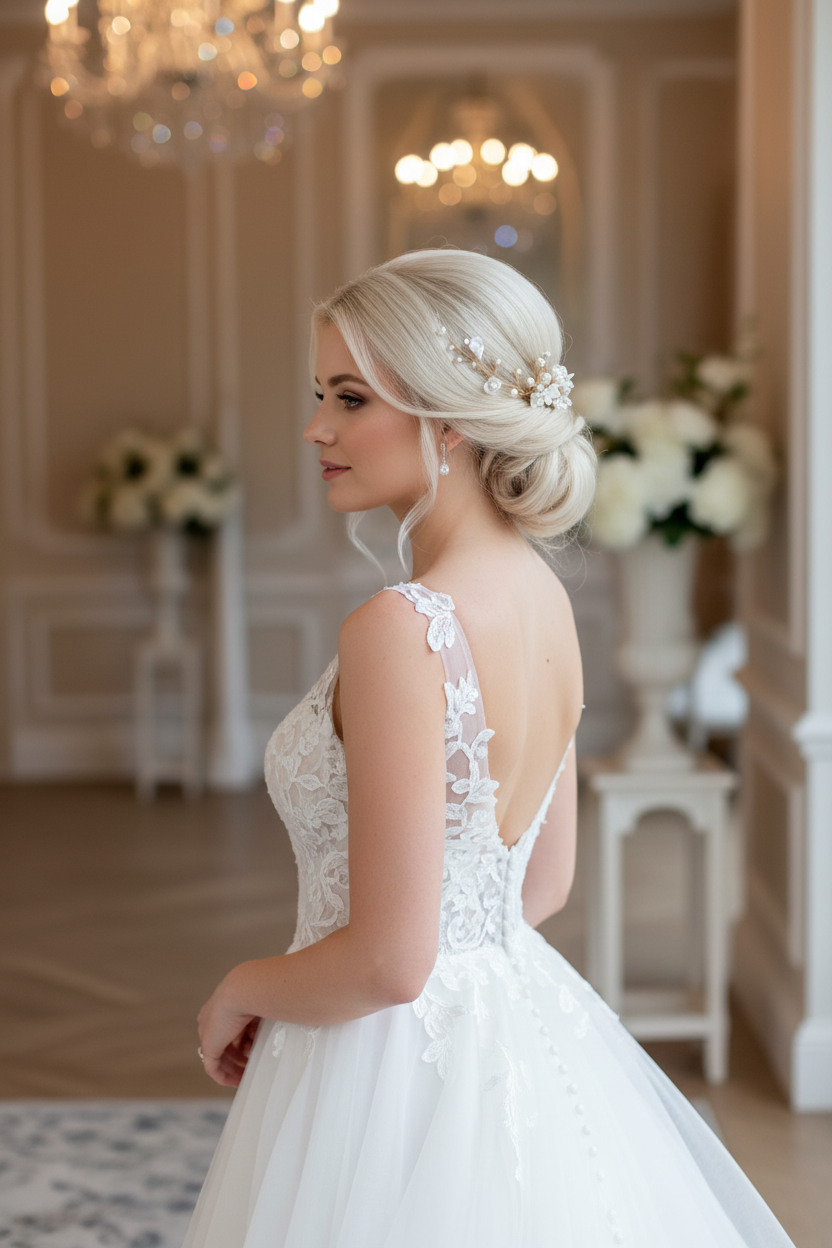 3D Gold Haarkamm – Handgemachte Blüten & Perlen | Eleganter Brauthaarschmuck | ONDEGO®