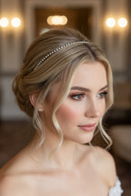 Silber zartes Strass Diadem – dezente Tiara für Hochzeit, Braut & Abiball | ONDEGO®