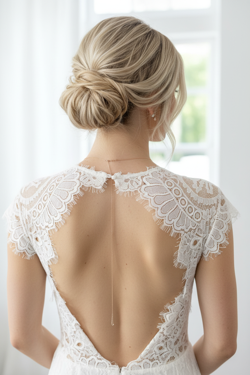 Zirkonia Rückenkette Rosegold – eleganter 2-in-1 Rückenschmuck für Braut & Hochzeit | ONDEGO® (Kopie)