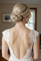 Zirkonia Rückenkette Gold – eleganter 2-in-1 Rückenschmuck für Braut & Hochzeit | ONDEGO®
