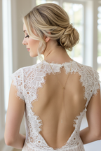 Zirkonia Rückenkette Gold – eleganter 2-in-1 Rückenschmuck für Braut & Hochzeit | ONDEGO®