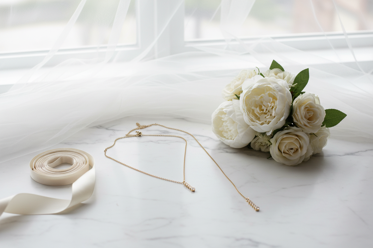 Zirkonia Rückenkette Gold – eleganter 2-in-1 Rückenschmuck für Braut & Hochzeit | ONDEGO®