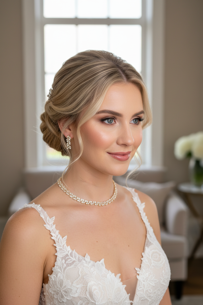 Zirkonia Schmuckset Gold – Collier & Ohrringe Eleganter Brautschmuck | ONDEGO®