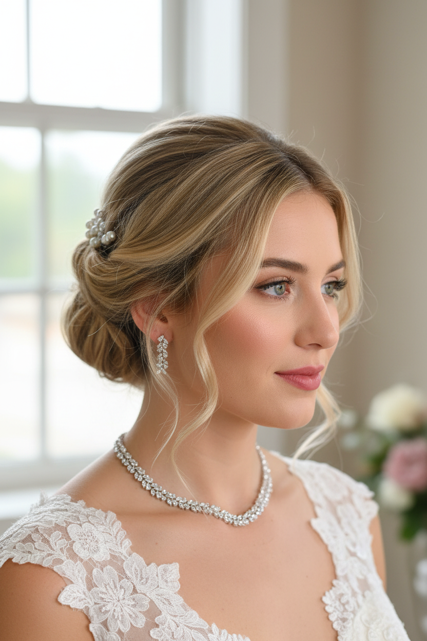 Zirkonia Schmuckset Silber – Collier & Ohrringe Eleganter Brautschmuck | ONDEGO®