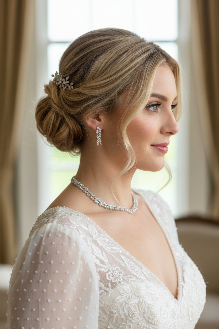 Zirkonia Schmuckset Silber – Collier & Ohrringe Eleganter Brautschmuck | ONDEGO®