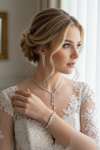 Zirkonia Schmuckset Silber – Collier, Ohrringe & Armband im eleganten Design | ONDEGO®