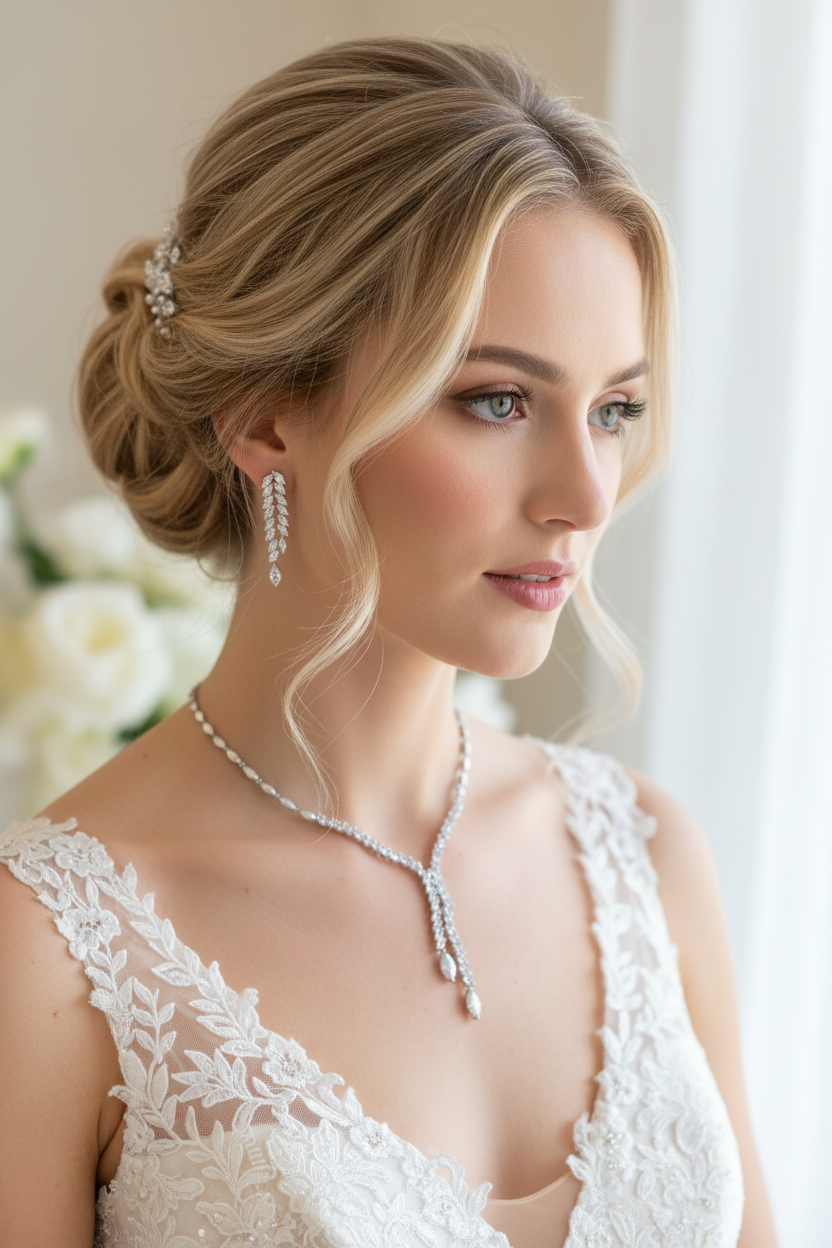 Zirkonia Schmuckset Silber – Collier, Ohrringe & Armband im eleganten Design | ONDEGO®