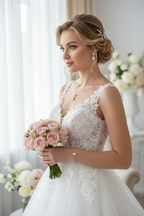 Brautschmuck Set Silber – Zirkonia Tropfen Kette, Ohrringe & Armband verstellbar | ONDEGO®