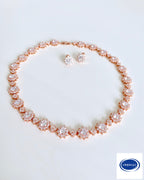Roségold Zirkonia Schmuckset – elegantes 3-teiliges Set mit AAA+ Zirkonia | ONDEGO®