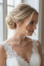 Strass Schmuckset Silber – Halskette, Ohrringe & Armband | Eleganter Brautschmuck | ONDEGO®