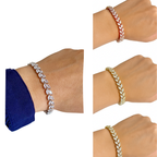 Zirkonia Armband – AAA+ | Silber, Gold oder Roségold | Klappverschluss | ONDEGO®