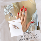 Zirkonia Rückenkette – 2 in 1 Kette mit Rückenanhänger | Gold | ONDEGO®