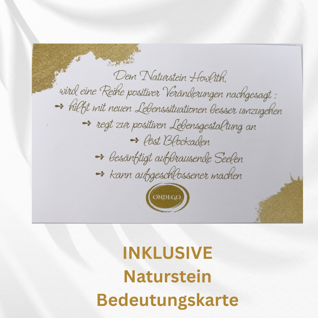 Bruderherz Armband – Onyx Naturstein, personalisierbar, elastisch, Geschenk mit Karte | ONDEGO®