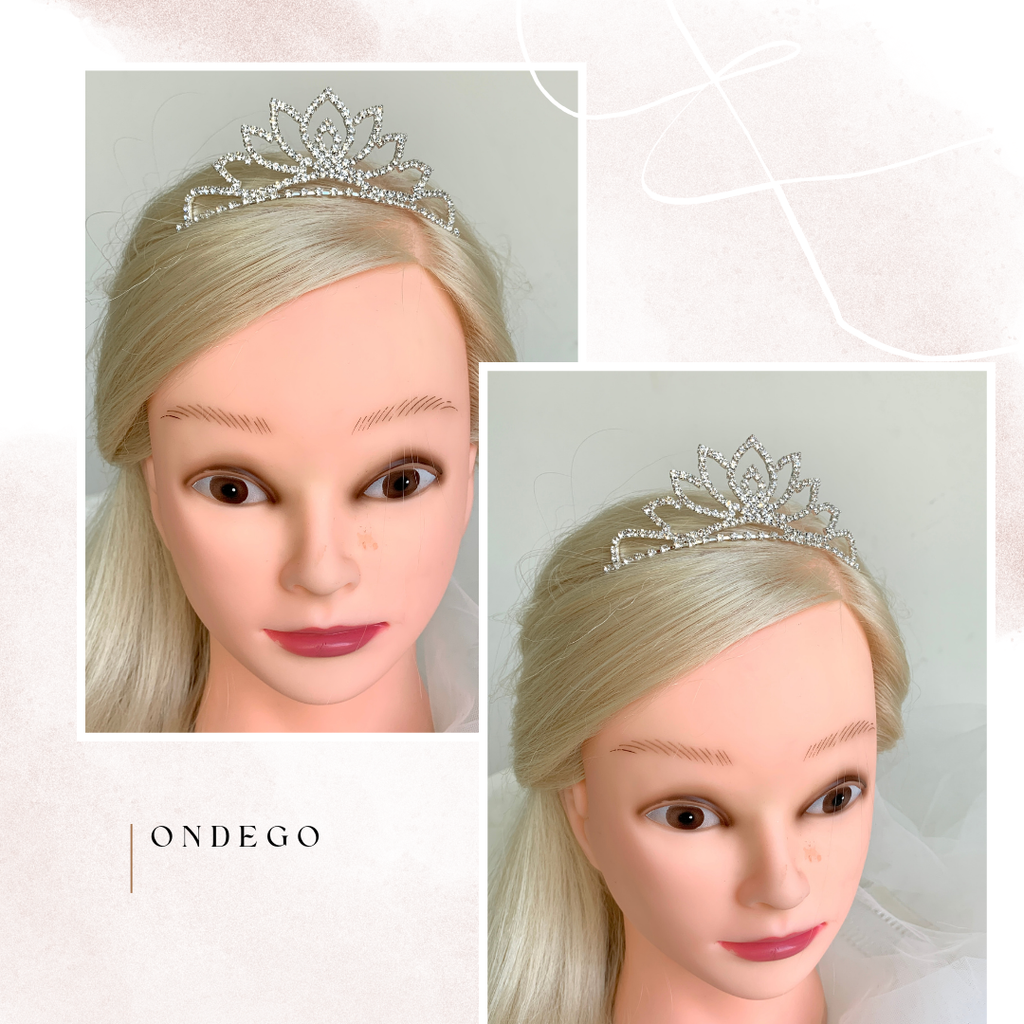 Silber Strass Diadem – Krone für Hochzeit, Geburtstag & Prinzessinnen-Look | ONDEGO®