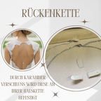 Zirkonia Perlen Schmuckset Roségold – Halskette mit Rückenkette & Ohrringe | Brautschmuck Elegant | ONDEGO®