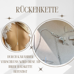 Elegante Rückenkette mit Strassperlen – glamouröser Rückenschmuck für Braut & besondere Anlässe | ONDEGO®