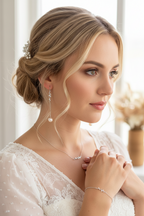 925 Silber Perlen Blätter Schmuckset – luxuriöses 3-teiliges Set mit Zirkonia | ONDEGO®