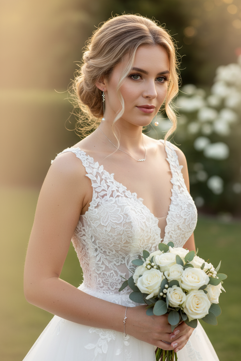 925 Silber Perlen Blätter Schmuckset – luxuriöses 3-teiliges Set mit Zirkonia | ONDEGO®