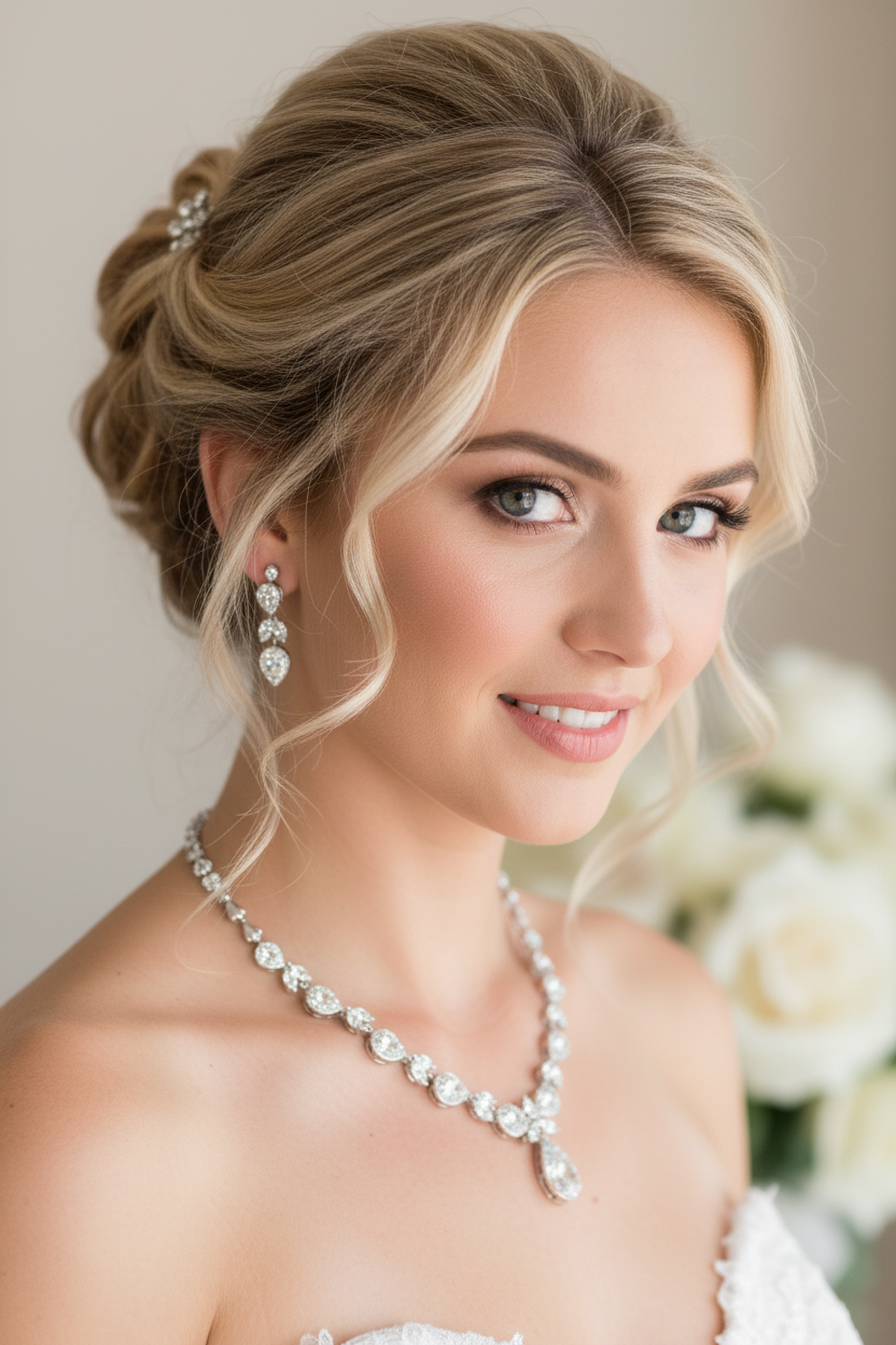 Zirkonia Schmuckset Silber – Collier, Ohrringe & Armband mit Tropfen-Design | ONDEGO®