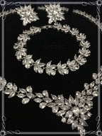 Zirkonia Schmuckset Silber – 4-teilig mit Collier, Ohrringen, Armband & Ring | ONDEGO®