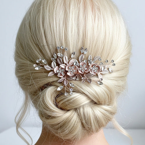 braut-haarkamm-rosegold-blueten-kristalle