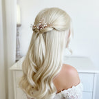 braut-haarkamm-rosegold-perlen-strass-blumen-haarschmuck