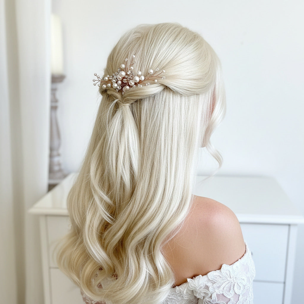 braut-haarkamm-rosegold-perlen-strass-blumen-haarschmuck