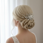 3D Haarkamm Silber – handgefertigter Brautschmuck | ONDEGO®