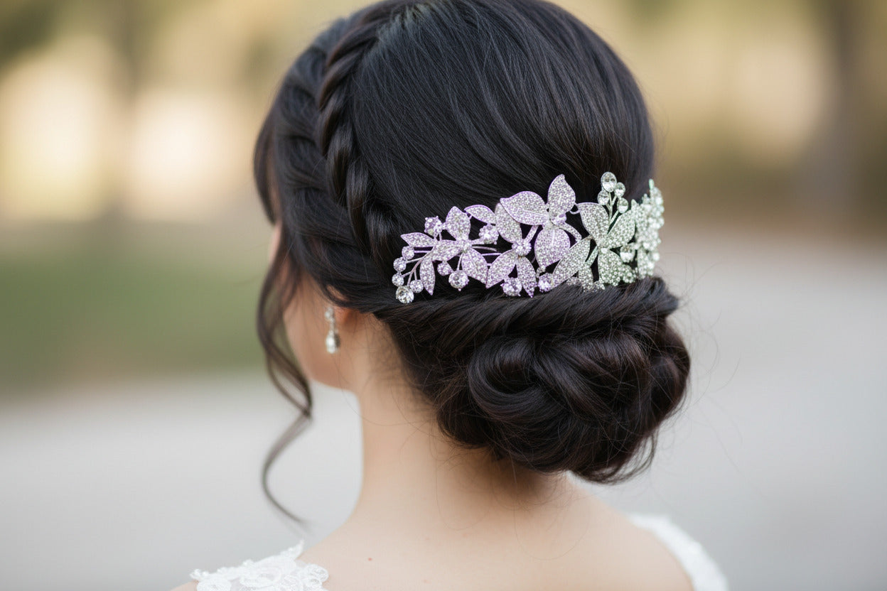 braut-haarschmuck-silberner-haarkamm-mit-strass-blumen