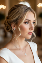braut-portrait-silber-ohrringe-zirkonia-halskette