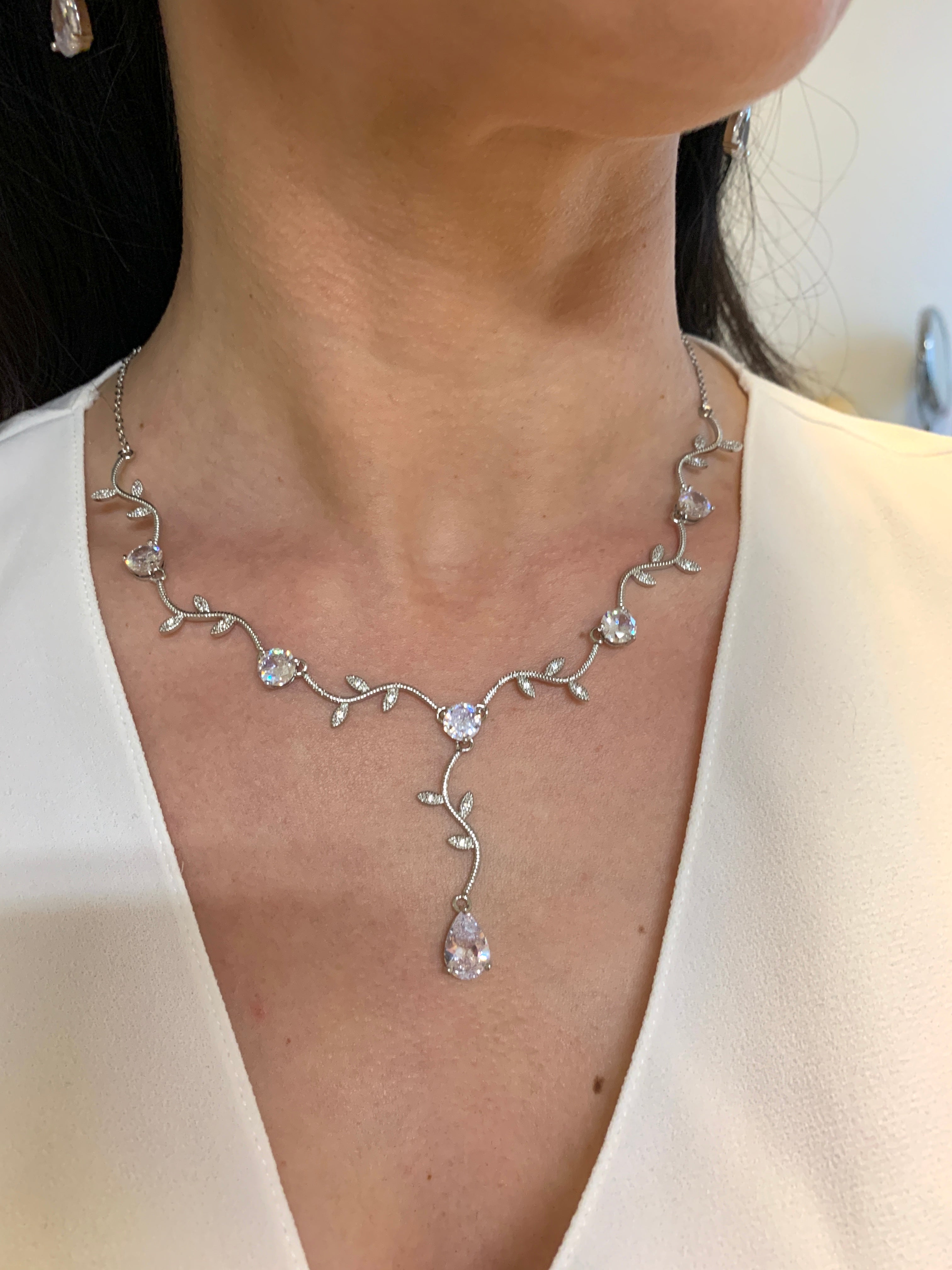 braut-schmuckset-silber-zirkonia-anhänger