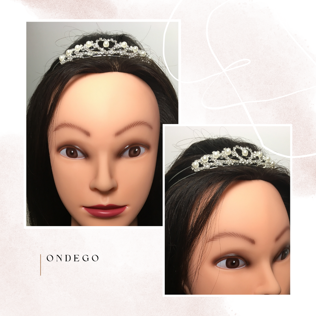 braut-tiara-getragen-perlen-herzdesign-hochzeit-haarschmuck-silber-ondego