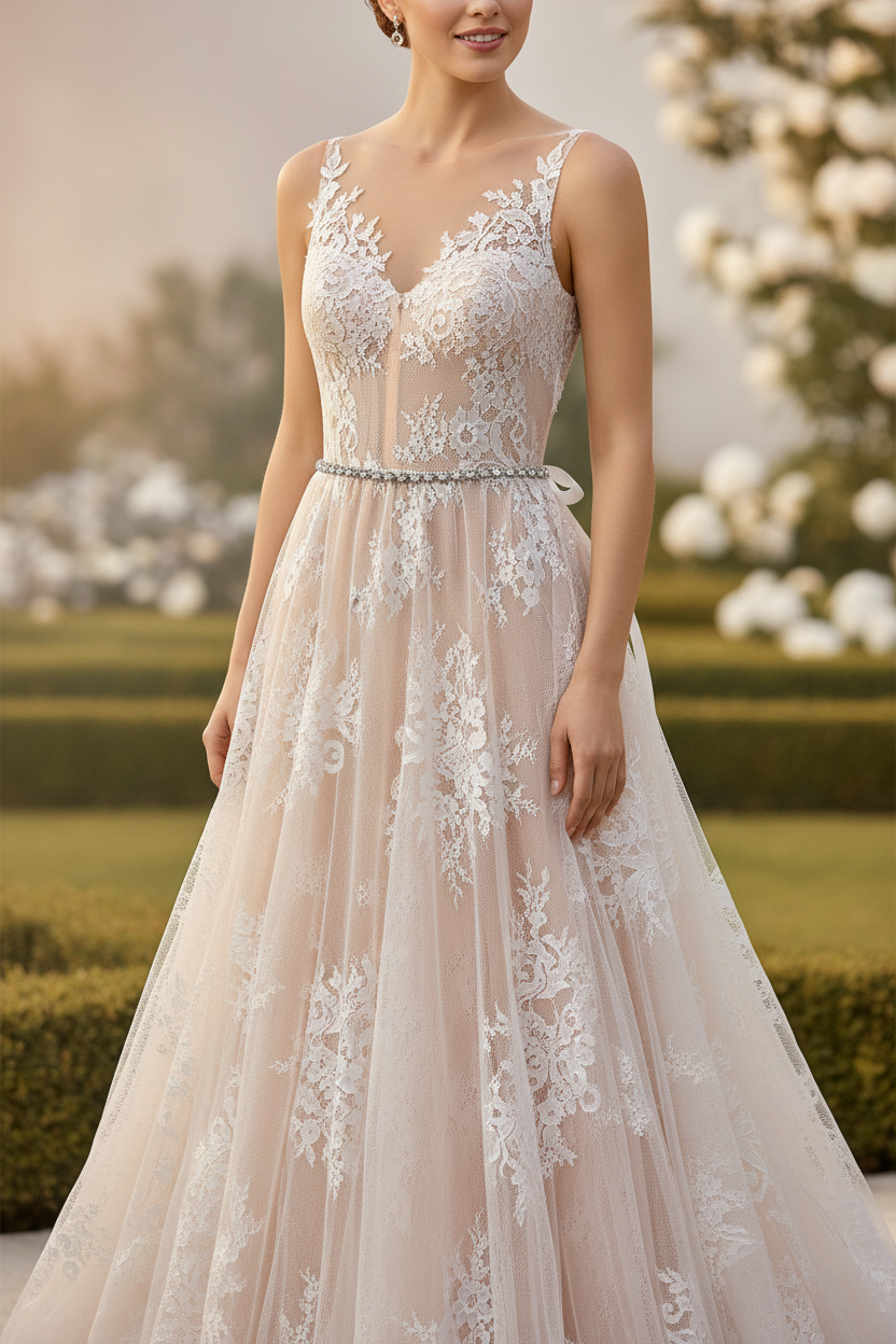 Brautgürtel Silber mit Strass – eleganter Glitzer-Gürtel in Ivory für Brautkleid, Hochzeit & Standesamt | ONDEGO®
