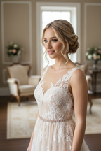 Brautgürtel Roségold mit Strass – schmaler Glitzer-Gürtel für Brautkleid, Hochzeit & Standesamt | ONDEGO®