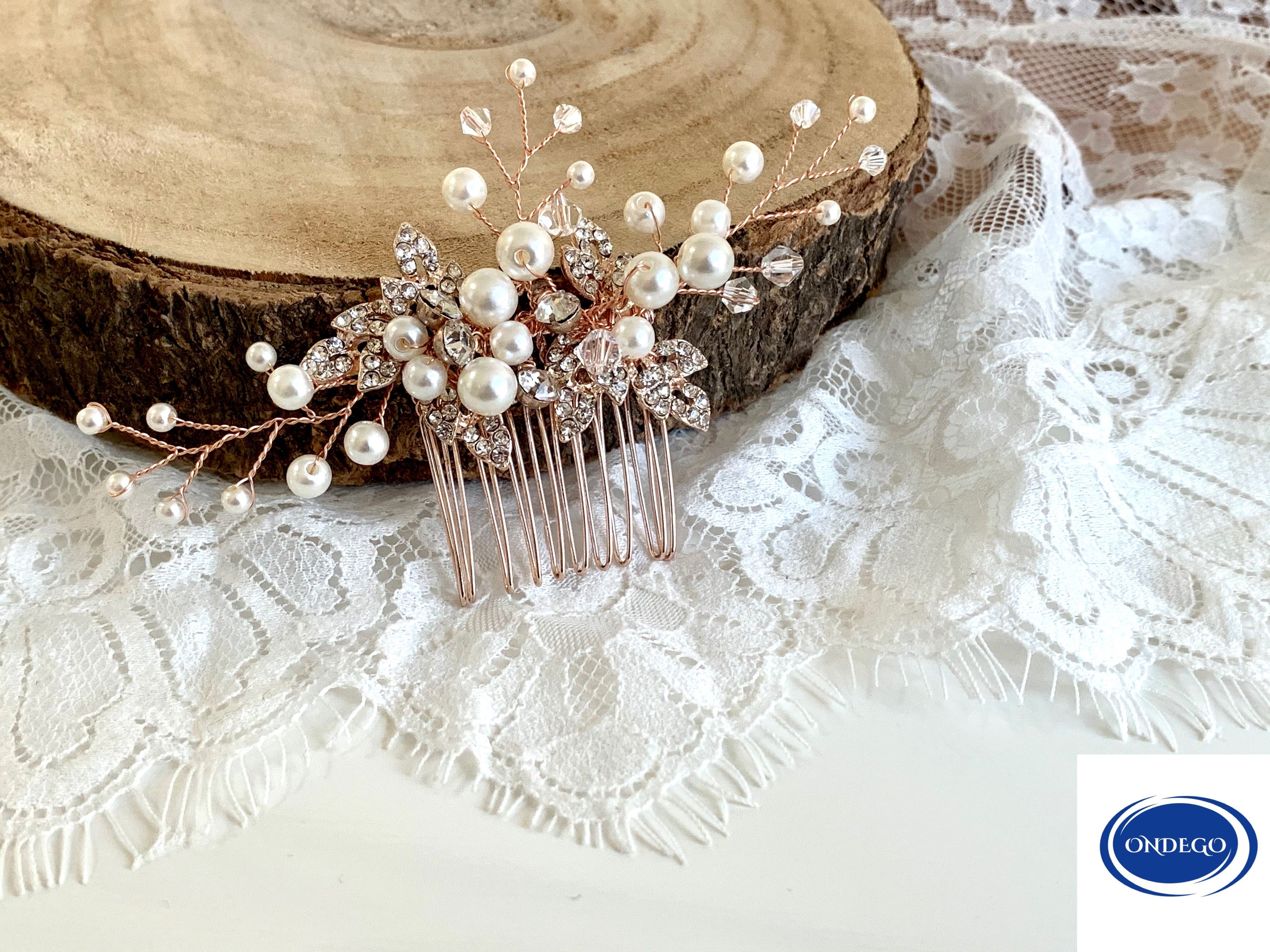 eleganter-braut-haarkamm-rosegold-blumen-perlen