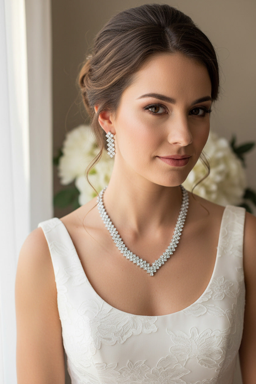 elegantes-schmuckset-silber-abiball-gala