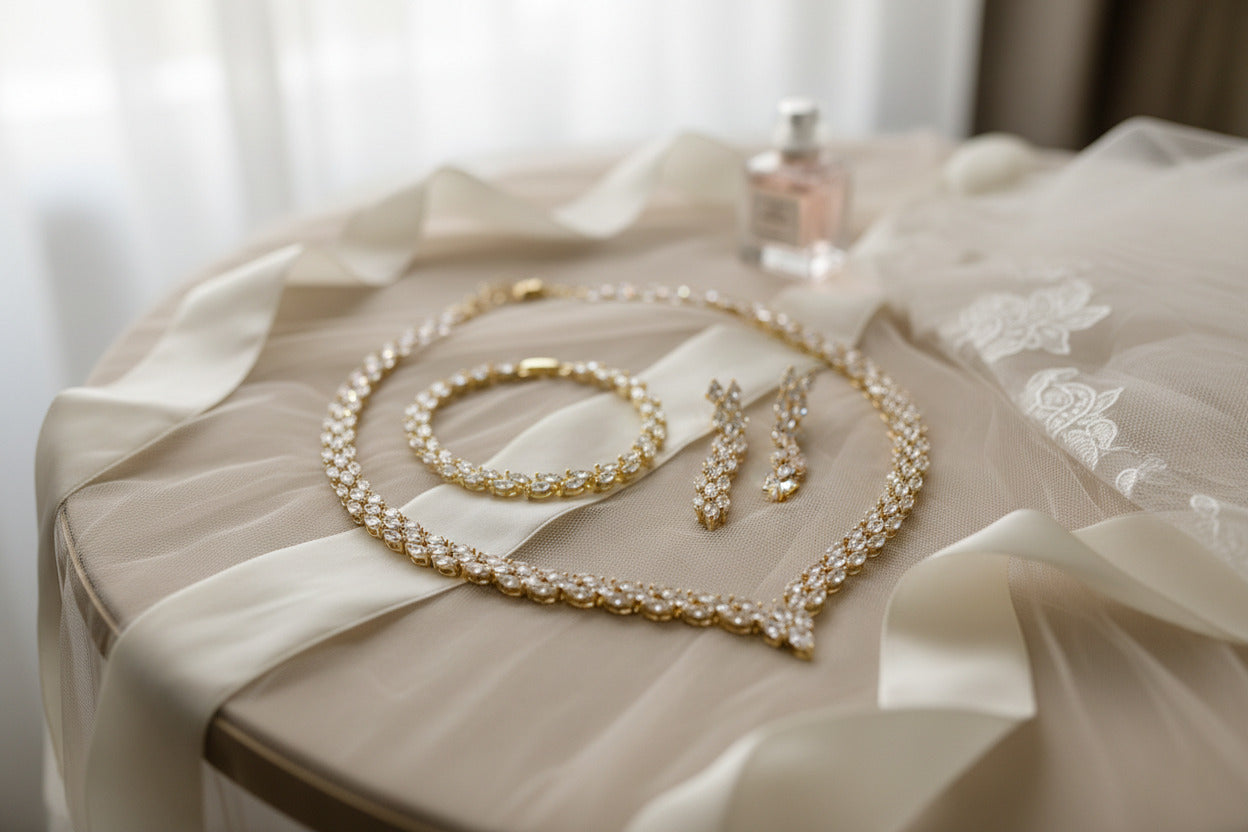 festlicher-goldschmuck-zirkonia-collier-set