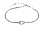 Freundschaftsarmband „Knoten“ – Edelstahl, wasserfest, Geschenkbox, Gold/Silber | ONDEGO®
