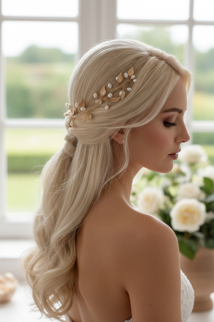 haarschmuck-hochzeit-gold-haardraht-blumen-blaetter