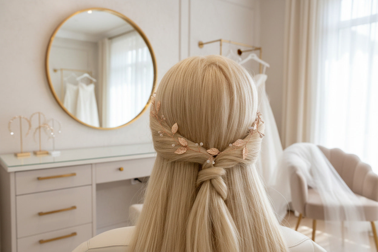haarschmuck-rosegold-blattperlen-haardraht-brautaccessoire