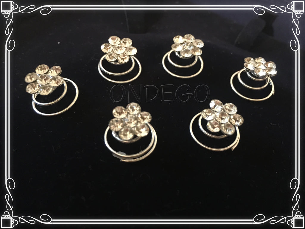 haarspiralen-blume-strass-silber