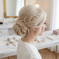 Vintage Haardraht Blätter – Brauthaarschmuck flexibel | Silber · Gold · Roségold | ONDEGO®