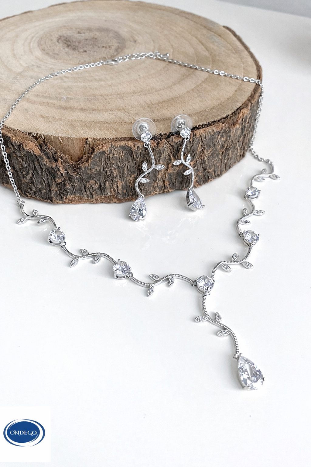 hochzeitsschmuck-set-silber-zirkonia-halskette-ohrringe